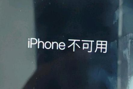 德安苹果服务网点分享锁屏界面显示“iPhone 不可用”如何解决 